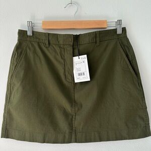 NWT Theory mini trouser skirt in dark olive size 6